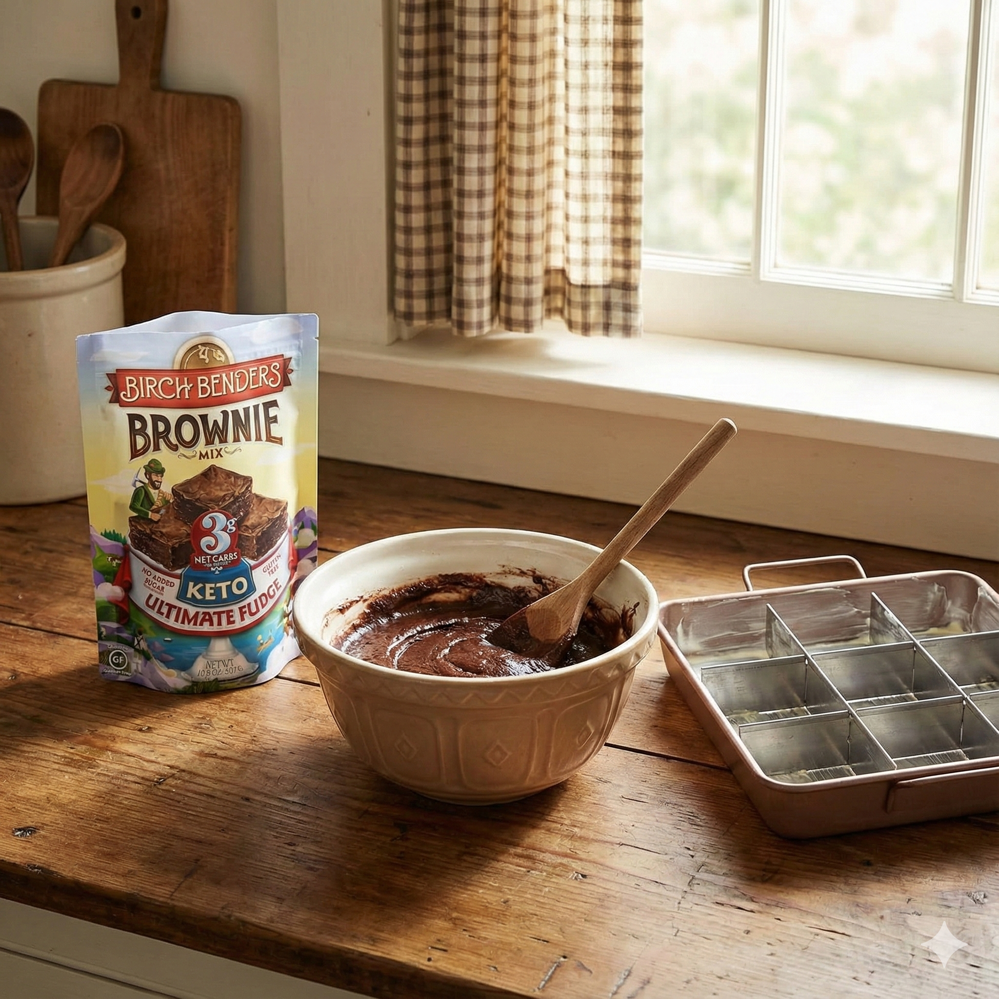 Brownie recipe in pan